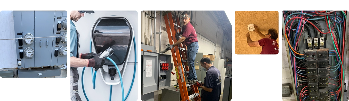 Electrician Upgrading Electrical Panel for Home Remodeling in Los Angeles